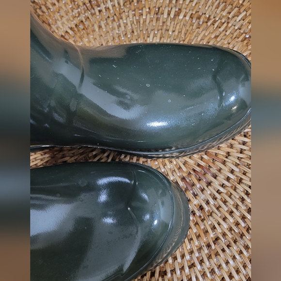 Hunter Tall Rain Boots Sz 6 Green - Picture 2 of 6